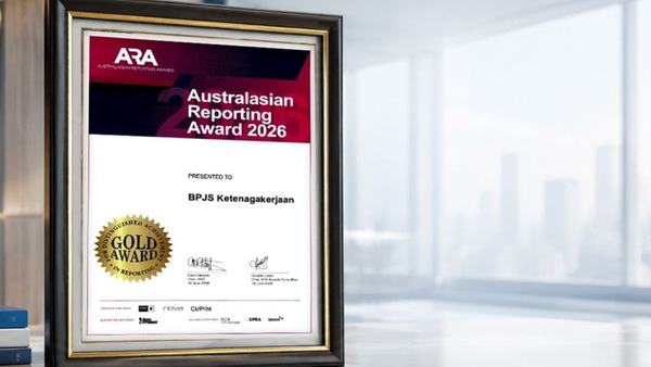 BPJS Ketenagakerjaan Pertahankan Gold Award ARA 2026 untuk Kedua Kalinya