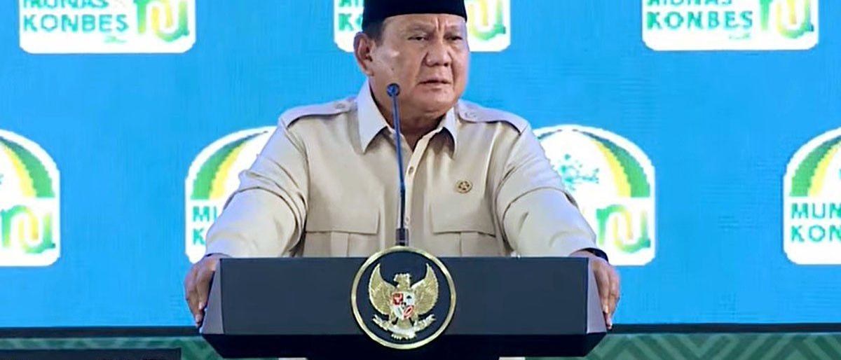 Di Munas NU, Prabowo sebut gaji guru kecil karena kebocoran anggaran