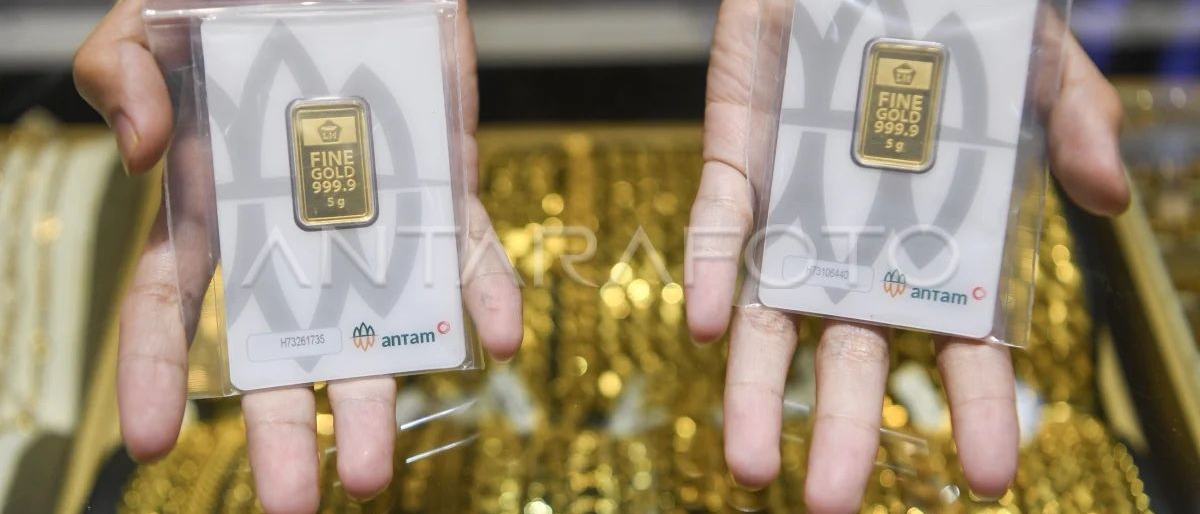Harga emas Antam masih stagnan di Rp2,65 juta pada Jumat