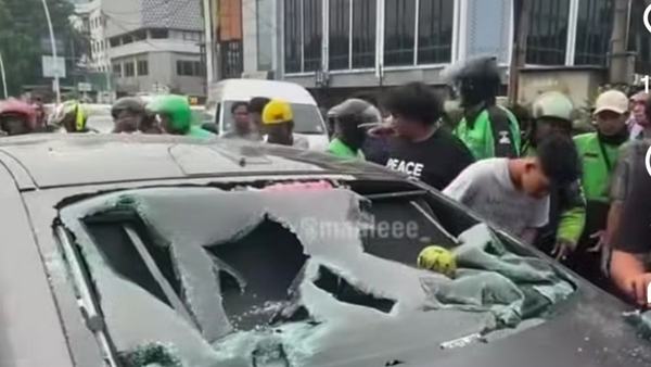 Kasus BMW listrik tabrak lari ojol di Kembangan Jakbar berujung damai