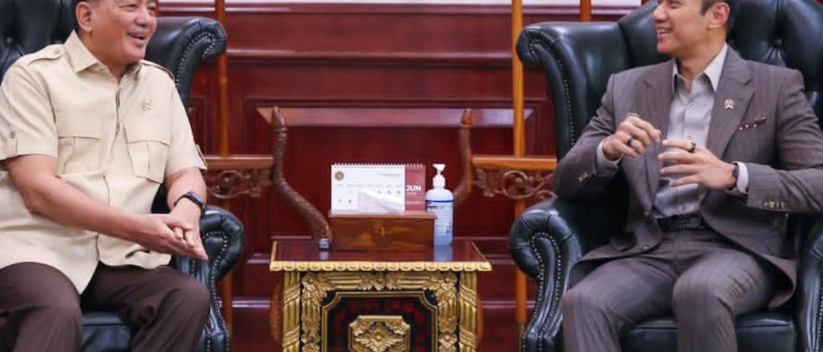 Menhan Sjafrie bahas pengamanan wilayah udara dengan Menko AHY