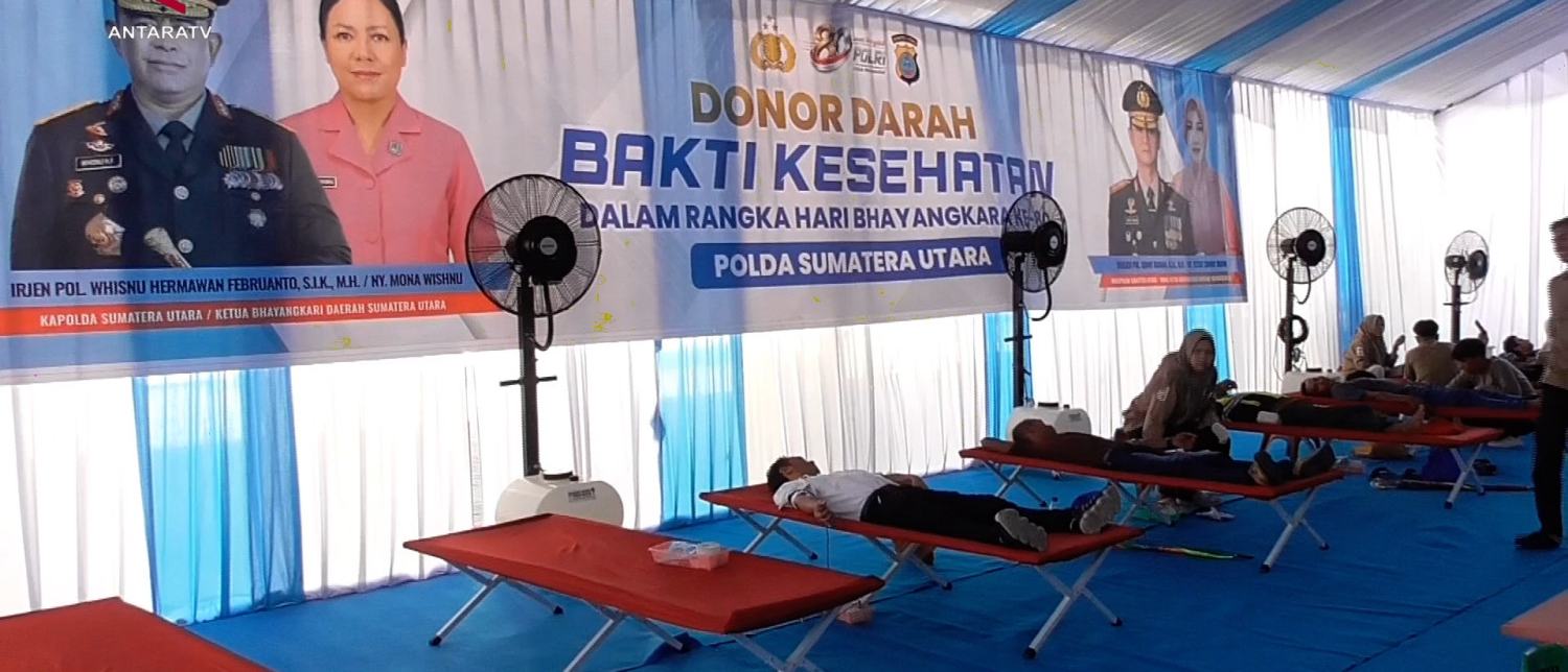 Menyambut HUT Bhayangkara ke-80, Polda Sumut gelar bakti kesehatan