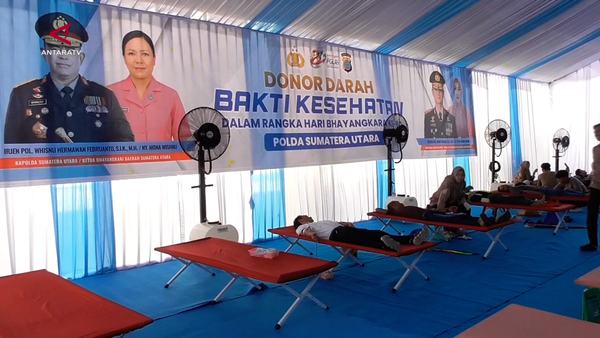 Menyambut HUT Bhayangkara ke-80, Polda Sumut gelar bakti kesehatan