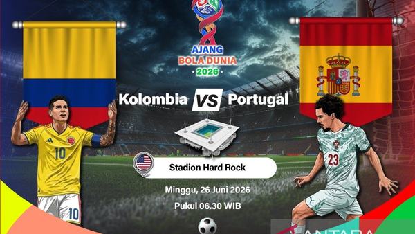 Pratinjau Kolombia vs Portugal: Duel penentu lawan di fase gugur