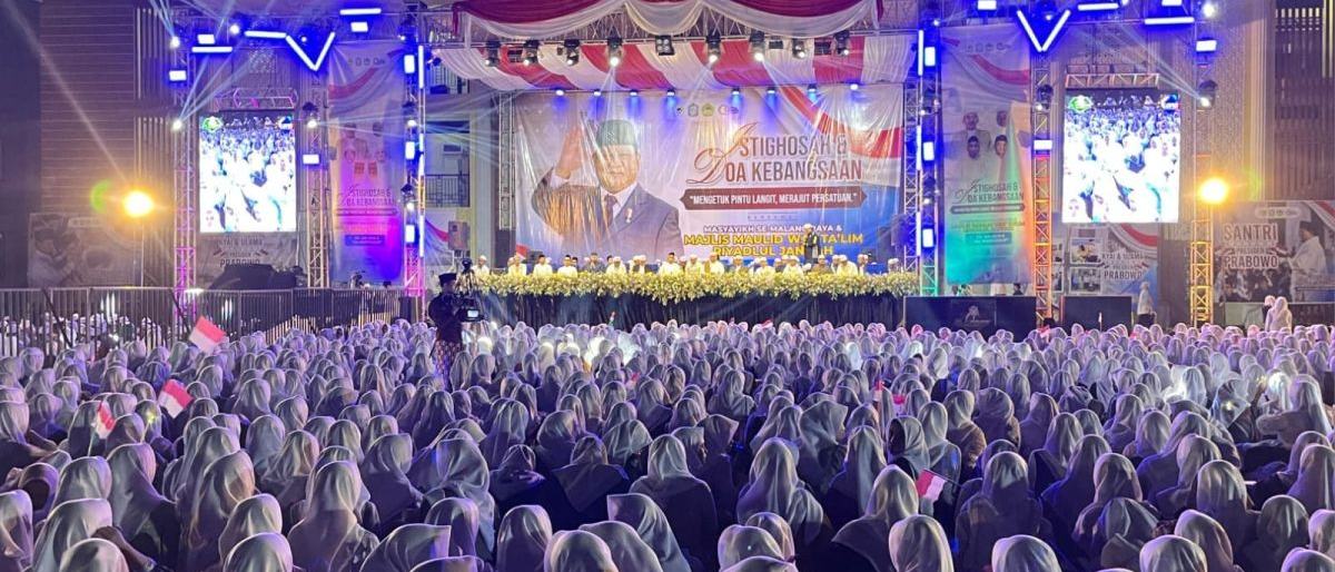 Ribuan umat Muslim di Malang doakan Prabowo dikuatkan pimpin bangsa