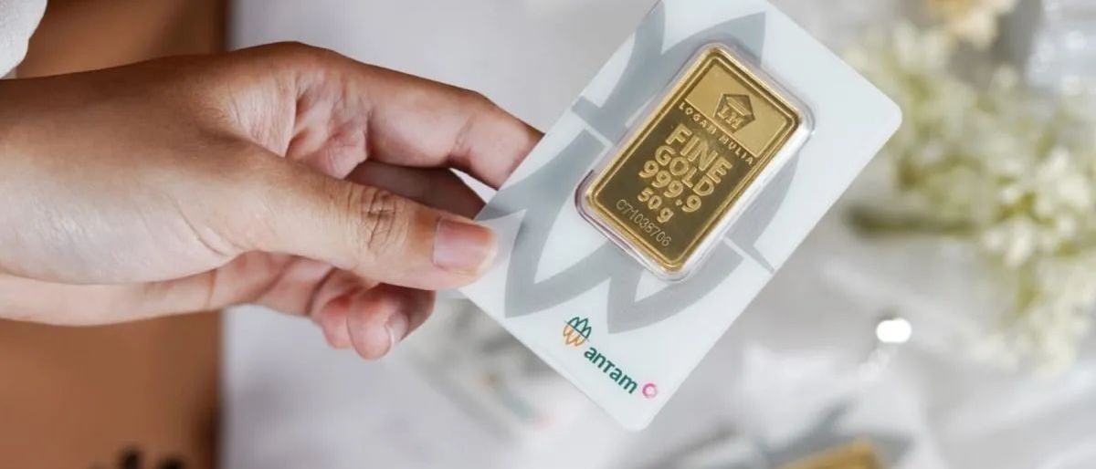 Simak selengkapnya harga emas batangan tiga jenama Pegadaian Senin ini